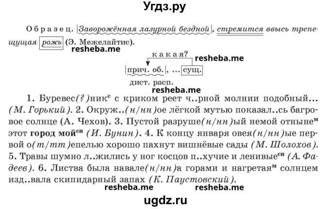 ГДЗ (Учебник) по русскому языку 8 класс Мурина Л.A. / упражнение номер / 294(продолжение 2)