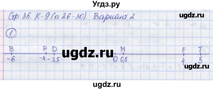 ГДЗ (Решебник) по математике 6 класс (контрольные работы) Жохов В.И. / К-9. вариант номер / 2