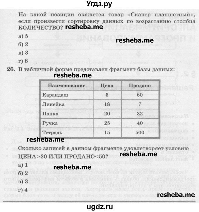 ГДЗ (Учебник) по информатике 9 класс Босова Л.Л. / страница номер / 51-57(продолжение 7)