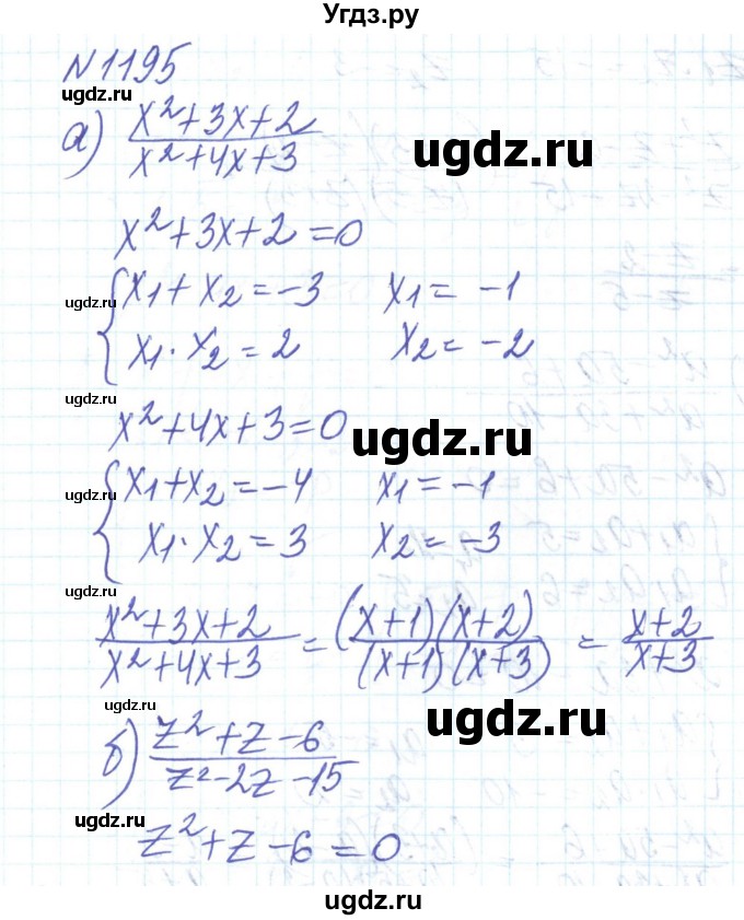 ГДЗ (Решебник) по алгебре 8 класс Бевз Г.П. / вправа / 1195