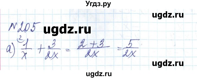 ГДЗ (Решебник) по алгебре 8 класс Бевз Г.П. / вправа / 205
