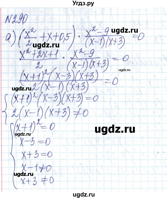 ГДЗ (Решебник) по алгебре 8 класс Бевз Г.П. / вправа / 290