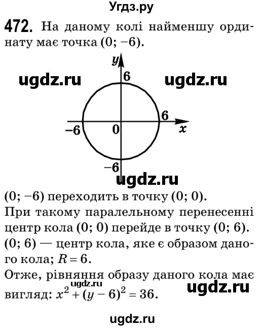ГДЗ (Решебник №2) по геометрии 9 класс Ершова A.П. / завдання номер / 472