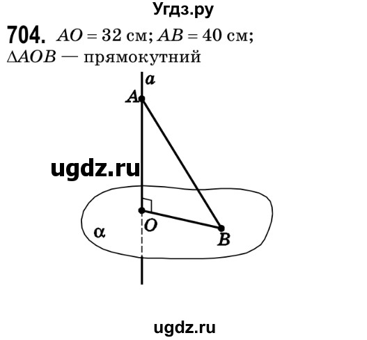 ГДЗ (Решебник №2) по геометрии 9 класс Ершова A.П. / завдання номер / 704