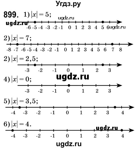 ГДЗ (Решебник №2) по математике 6 класс Мерзляк А.Г. / завдання номер / 899