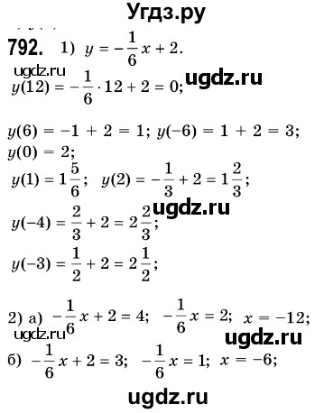 ГДЗ (Решебник №3) по алгебре 7 класс Мерзляк А.Г. / завдання номер / 792