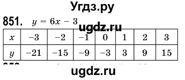 ГДЗ (Решебник №3) по алгебре 7 класс Мерзляк А.Г. / завдання номер / 851