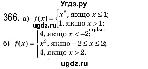ГДЗ (Решебник №2) по алгебре 8 класс Мерзляк А.Г. / вправи номер / 366