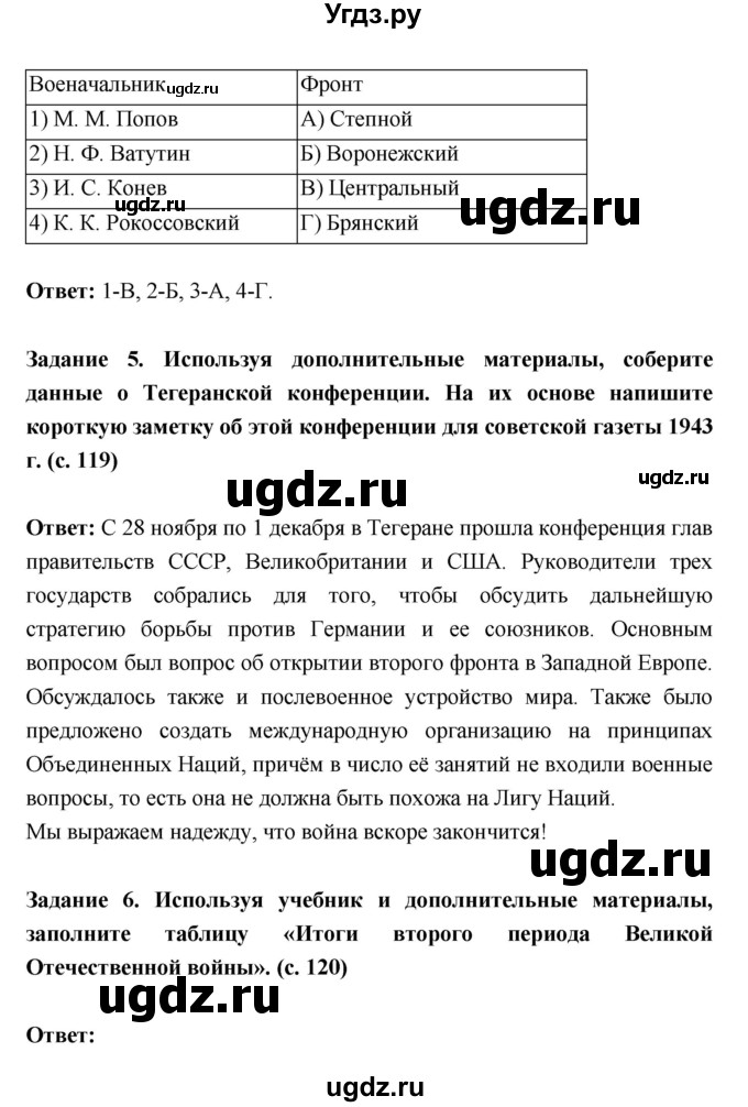 ГДЗ (Решебник) по истории 10 класс (рабочая тетрадь) Данилов А.А. / параграф номер / 24(продолжение 4)