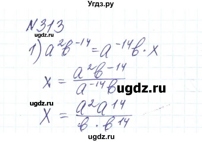 ГДЗ (Решебник) по алгебре 8 класс Тарасенкова Н.А. / вправа номер / 313
