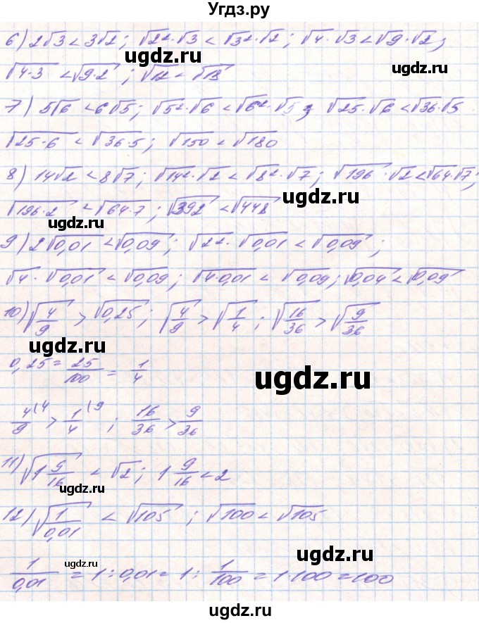 ГДЗ (Решебник) по алгебре 8 класс Тарасенкова Н.А. / вправа номер / 516(продолжение 2)