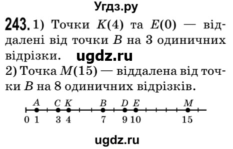 ГДЗ (Решебник №2) по математике 5 класс Мерзляк А.Г. / вправа номер / 243