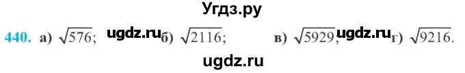 ГДЗ (Учебник) по алгебре 8 класс Кравчук В.Р. / вправа / 440