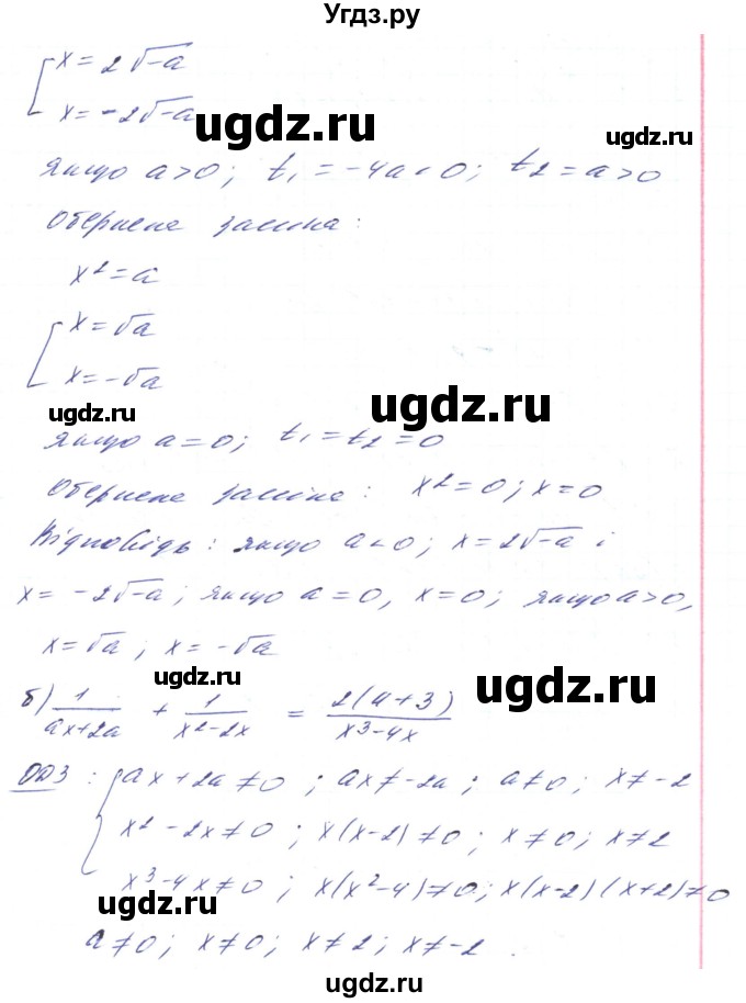 ГДЗ (Решебник) по алгебре 8 класс Кравчук В.Р. / вправа / 1033(продолжение 2)