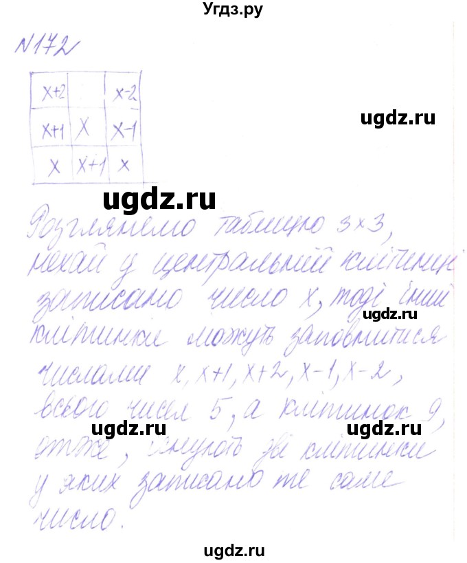ГДЗ (Решебник) по алгебре 8 класс Кравчук В.Р. / вправа / 172