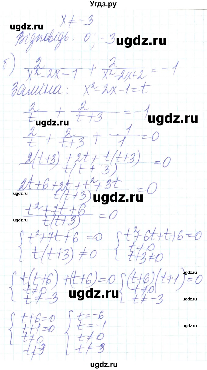 ГДЗ (Решебник) по алгебре 8 класс Кравчук В.Р. / вправа / 221(продолжение 2)