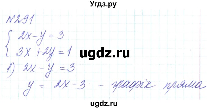 ГДЗ (Решебник) по алгебре 8 класс Кравчук В.Р. / вправа / 291