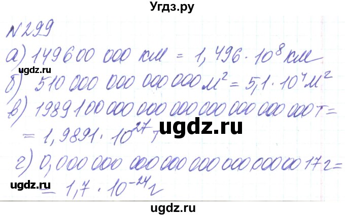 ГДЗ (Решебник) по алгебре 8 класс Кравчук В.Р. / вправа / 299