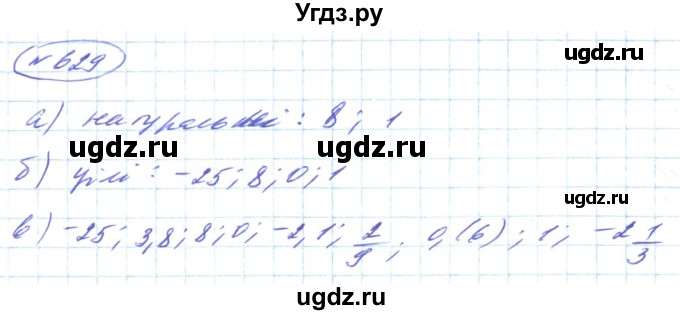 ГДЗ (Решебник) по алгебре 8 класс Кравчук В.Р. / вправа / 629