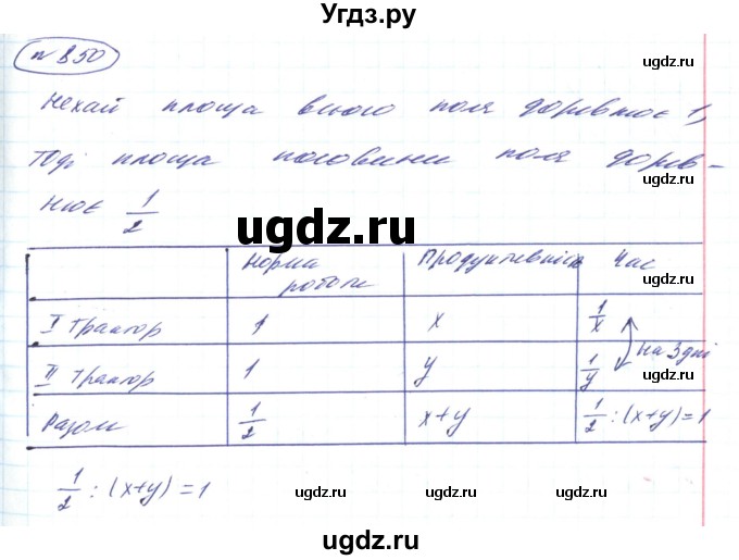 ГДЗ (Решебник) по алгебре 8 класс Кравчук В.Р. / вправа / 850