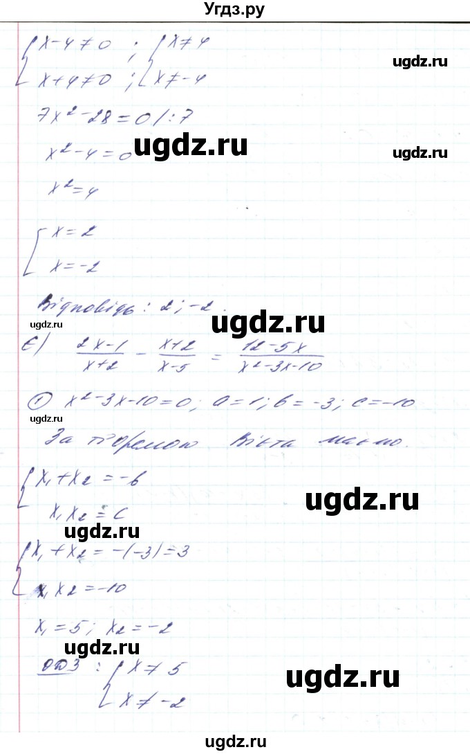 ГДЗ (Решебник) по алгебре 8 класс Кравчук В.Р. / вправа / 891(продолжение 6)
