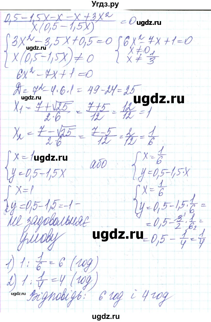 ГДЗ (Решебник) по алгебре 8 класс Кравчук В.Р. / вправа / 990(продолжение 2)