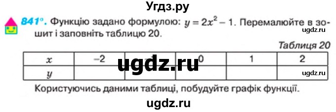 ГДЗ (Учебник) по алгебре 7 класс Тарасенкова Н.А. / вправа номер / 841
