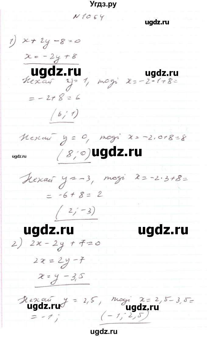 ГДЗ (Решебник) по алгебре 7 класс Тарасенкова Н.А. / вправа номер / 1064