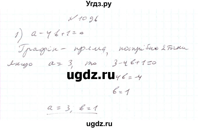 ГДЗ (Решебник) по алгебре 7 класс Тарасенкова Н.А. / вправа номер / 1096