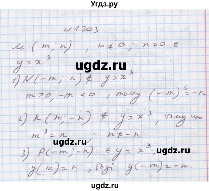 ГДЗ (Решебник) по алгебре 7 класс Истер О.С. / вправа номер / 1203