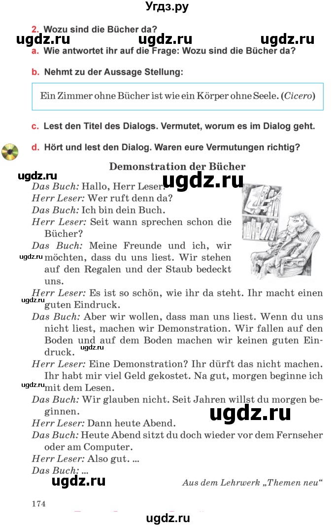 ГДЗ (Учебник) по немецкому языку 8 класс Будько А.Ф. / страница номер / 174