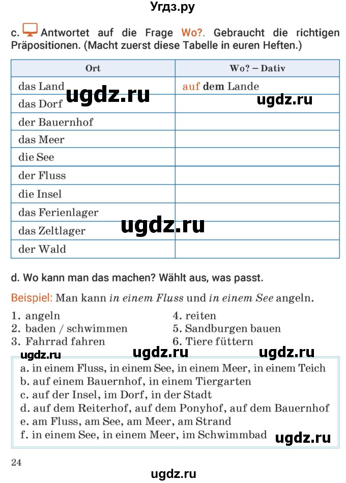 ГДЗ (Учебник) по немецкому языку 5 класс Будько А.Ф. / часть 1. страница / 24