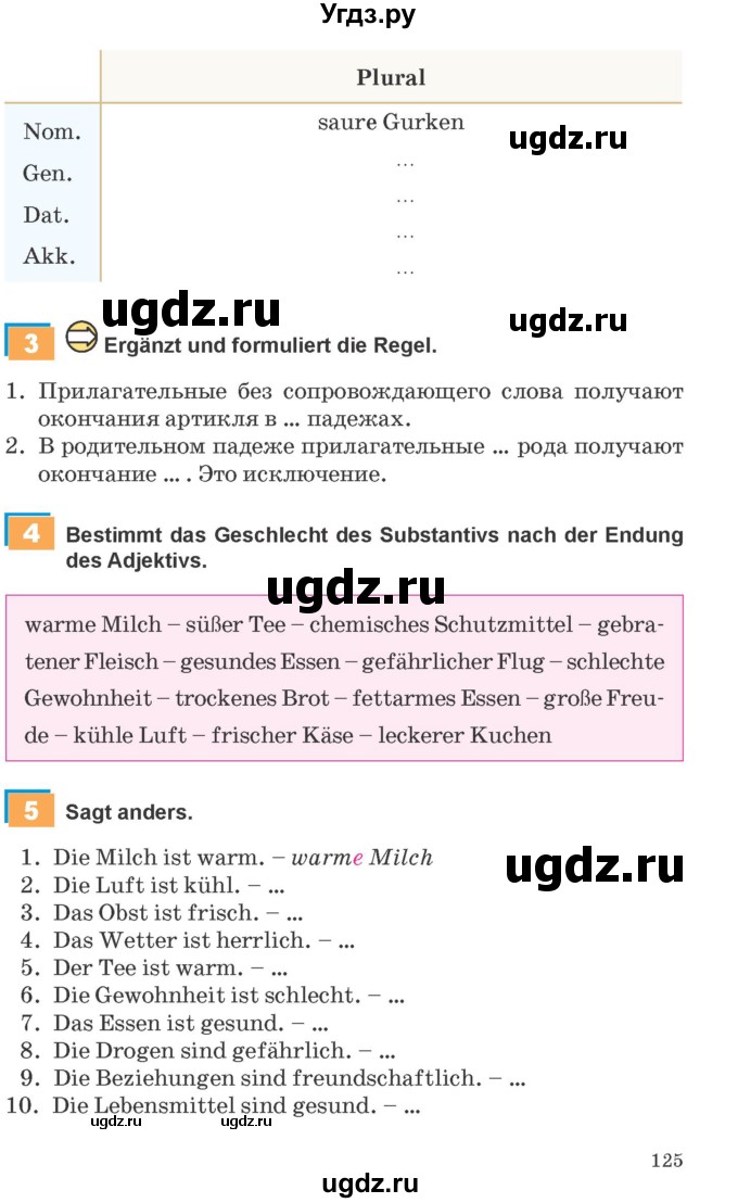 ГДЗ (Учебник) по немецкому языку 9 класс Будько А.Ф. / страница номер / 125