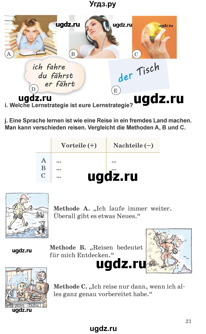 ГДЗ (Учебник) по немецкому языку 9 класс Будько А.Ф. / страница номер / 21