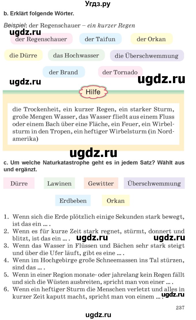ГДЗ (Учебник) по немецкому языку 9 класс Будько А.Ф. / страница номер / 237