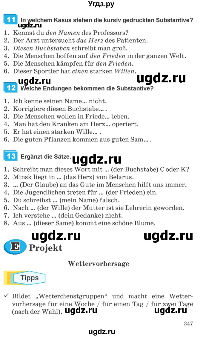 ГДЗ (Учебник) по немецкому языку 9 класс Будько А.Ф. / страница номер / 247-248