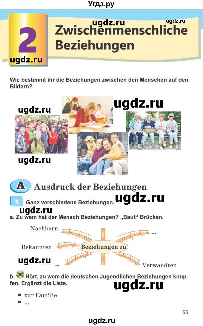 ГДЗ (Учебник) по немецкому языку 9 класс Будько А.Ф. / страница номер / 55