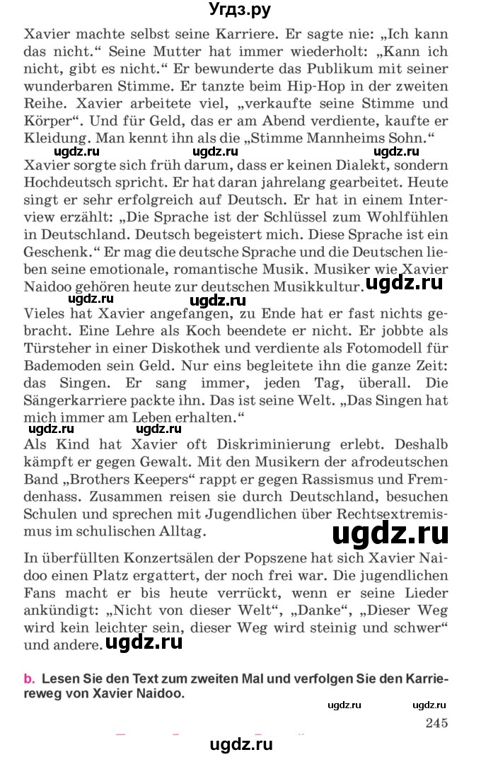 ГДЗ (Учебник) по немецкому языку 11 класс Будько А.Ф. / страница / 245