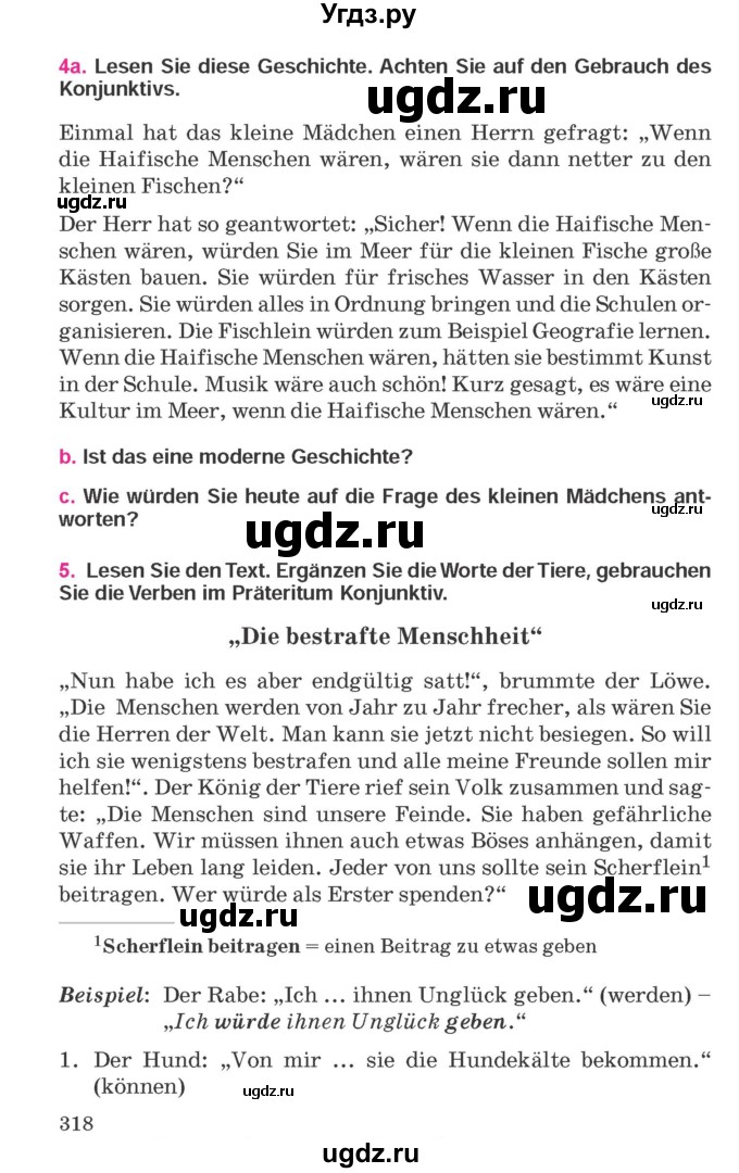 ГДЗ (Учебник) по немецкому языку 11 класс Будько А.Ф. / страница / 318