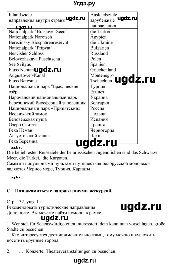 ГДЗ (Решебник) по немецкому языку 11 класс Будько А.Ф. / страница / 132(продолжение 2)