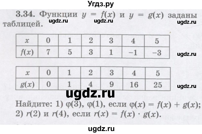 ГДЗ (Учебник) по алгебре 7 класс Шыныбеков А.Н. / раздел 3 / 3.34