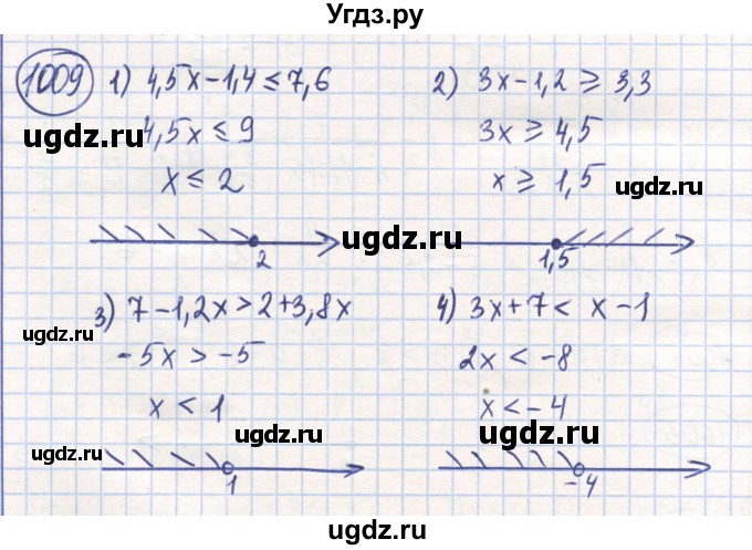 ГДЗ (Решебник) по математике 6 класс Алдамуратова Т.А. / упражнение номер / 1009