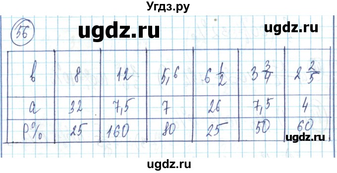 ГДЗ (Решебник) по математике 6 класс Алдамуратова Т.А. / упражнение номер / 56