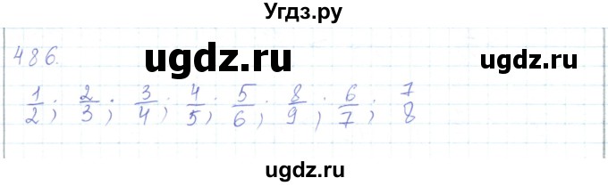 ГДЗ (Решебник) по математике 5 класс Алдамуратова Т.А. / упражнение / 486
