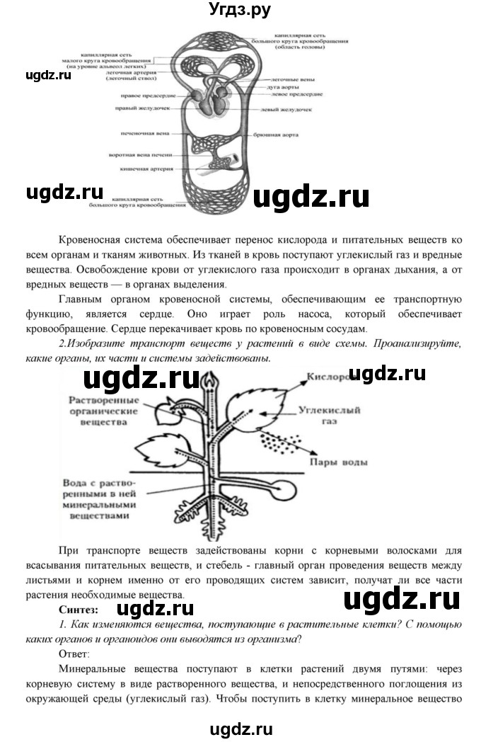 ГДЗ (Решебник) по биологии 7 класс Соловьева А.Р. / страница / 68(продолжение 3)