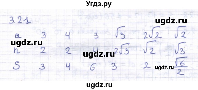 ГДЗ (Решебник) по геометрии 8 класс Шыныбеков А.Н. / раздел 3 / 3.21