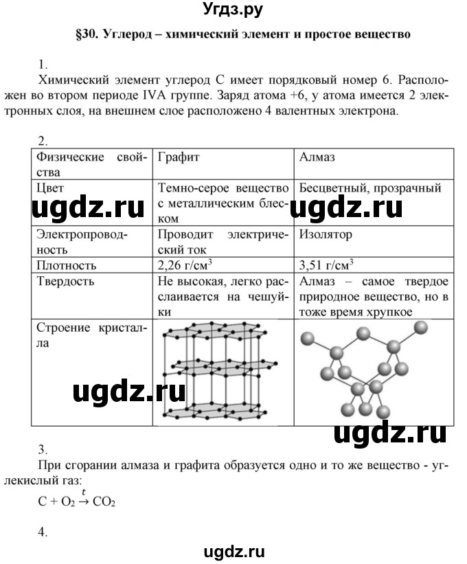 ГДЗ (Решебник №1) по химии 9 класс Шиманович И.Е. / параграф / 30