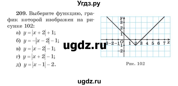 ГДЗ (Учебник) по алгебре 9 класс Арефьева И.Г. / повторение / 209