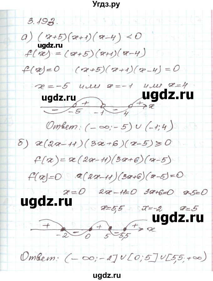 ГДЗ (Решебник) по алгебре 9 класс Арефьева И.Г. / глава 3 / упражнение / 3.193