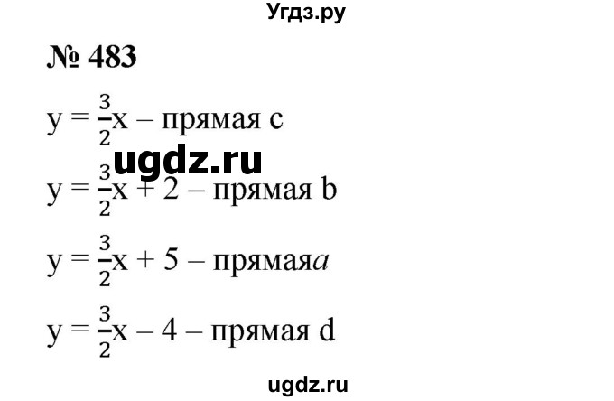 ГДЗ (Решебник) по алгебре 8 класс Бунимович Е.А. / упражнение / 483